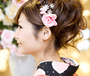 ヘアセット専門のプロが担当