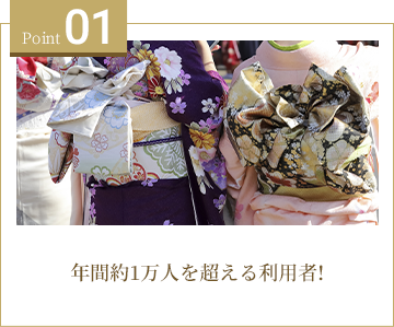 01 年間約1万人を超える利用者!